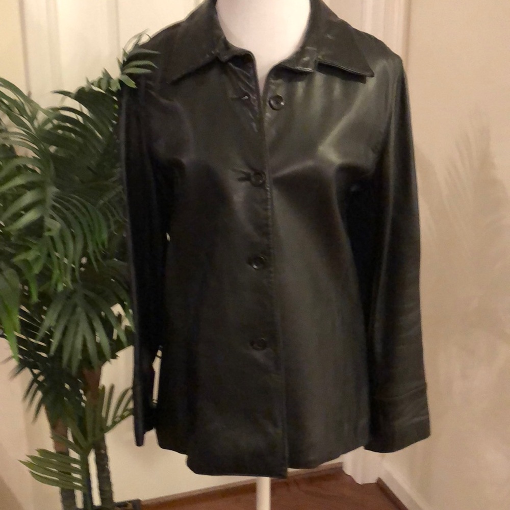 Vintage GAP Black Leather Jacket